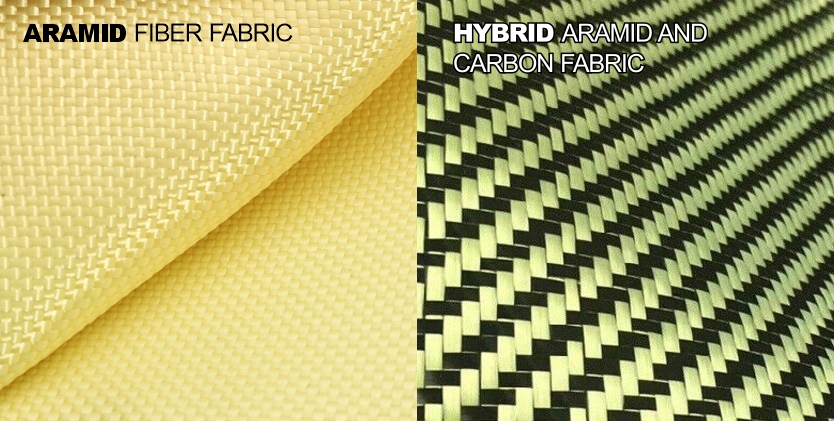 hybrid aramid and carbon fabric